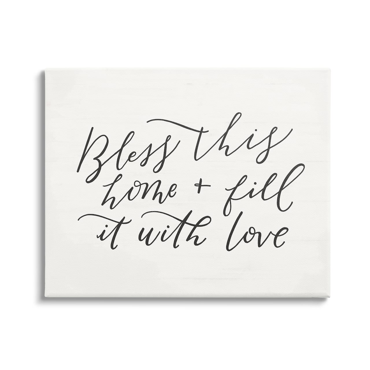 Stupell Industries Bless This Home with Love Family Canvas Wall Art